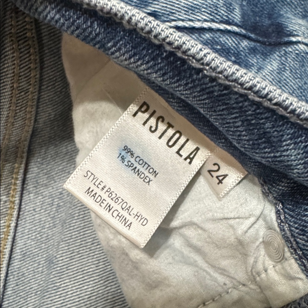 Pistola Dana High Rise Classic Flare Jeans Hyde Wash 24 - Picture 4 of 6